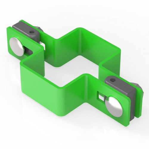 Colier prindere panou ∅5 mm, 60x40 mm, verde, intermediar